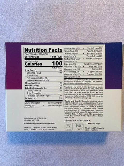 Optavia Caramel Delight Crisp Bar - 7 Bars - New - Exp 12/08/25 - Image 2 of 4