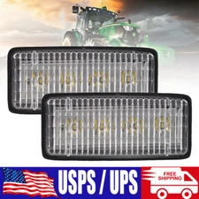 2pcs LED Work Lights Headlights fits John Deere 7800 7400 8100 8300 RE306510