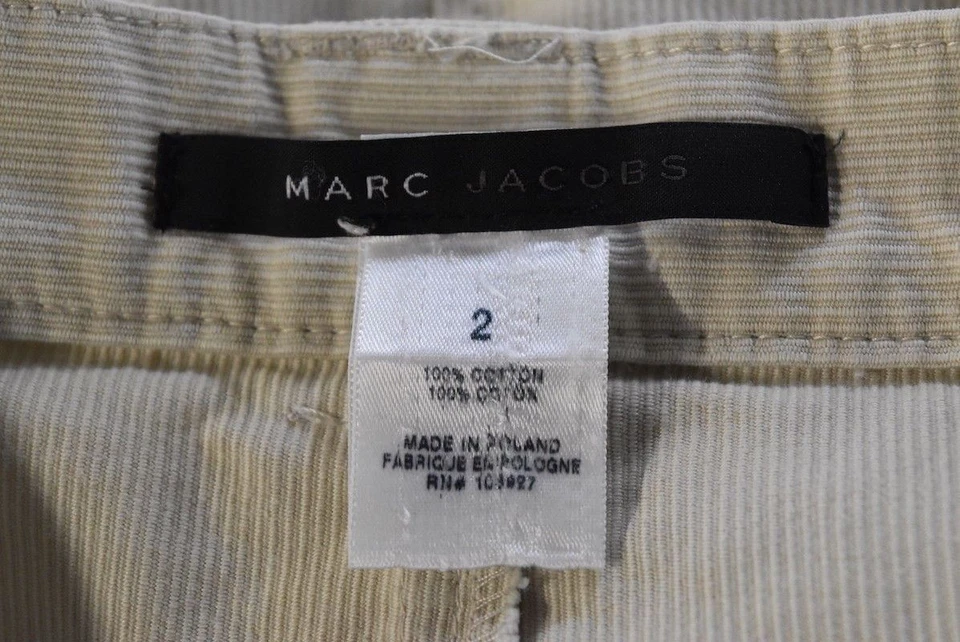 Falda Marc Jacobs Talla 2 Marfil Pana Lápiz Algodón Hasta la Rodilla Informal Foto 4 de 4