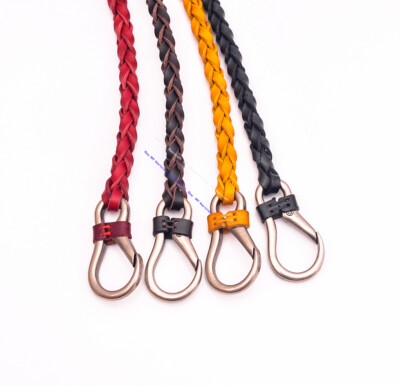 22'' Hand Braided Trucker Cowhide Veg Leather Jeans Pants Key Chain Wallet Chain