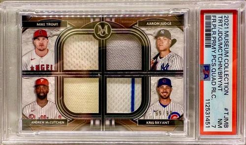 JERSEY # MATCH! 2021 Topps Museum Aaron Judge + Others 99/99! PSA 7 YANKS (1/1)!