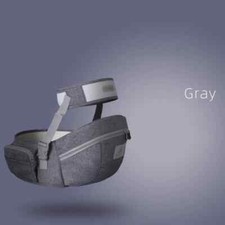 Gray 2 Ergonomic Baby Carrier Portable Infant Kid Hip Seat Waist Stool Sling