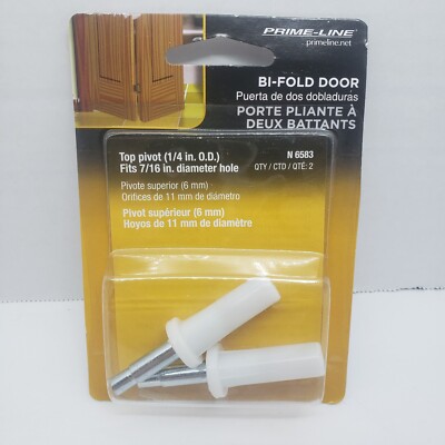 Prime-Line Bi-Fold Door Top Pivot  Fits 7/16''''  QTY. 2  #N 6583