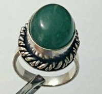BEAUTIFUL POST MEDIEVAL VINTAGE SILVER SEAL RING WITH RARE STONE INSERT