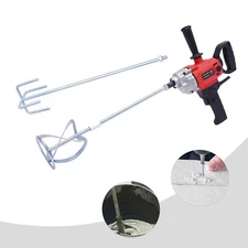 6-Speed Drill Mixer Electric Mixing Rod Drill Machine Concrete Mud Mixer 2400W