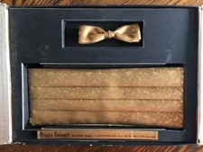 Rare Vintage Prince Consort 24kt Gold Cummerbund And Tie, Lace Pattern