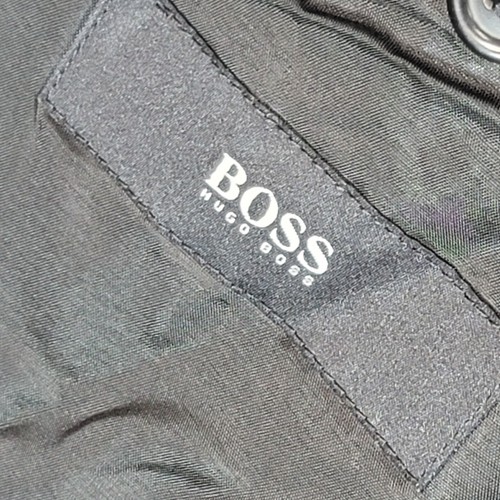 BOSS HUGO BOSS Blazer Mens 40R Black Virgin Wool Two Buttons - Picture 5 of 16