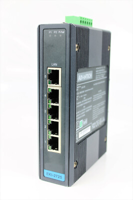 Advantech EKI-2725,  5-port Gigabit Unmanaged Ethernet Switch