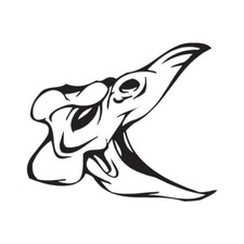 Monster Skull Bird - Vinyl Decal Sticker - Multiple Color Sizes - ebn1046