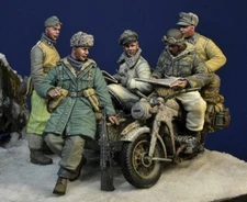 1/35 Resin Figure Model German Soldier (No Motorcycle) Unpainted Unassembled