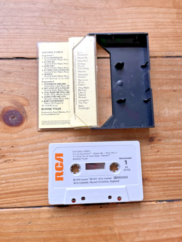 VINTAGE 1978 BONNIE TYLER NATURAL FORCE ALBUM CASSETTE TAPE PK25152 RCA RECORDS - Picture 6 of 7
