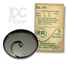 Bulova 10AE Mainspring 5 x 11 x 11 1/2 Watch Part HR 473 Blue Steel NOS Read!