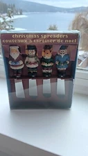 2001 Vintage Sears Christmas Spreaders Knives Stainless Steel - Retired NOS