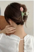 Large Metal Floral Hair Claw Clips Flower Barrette Accessories for Women HR-8