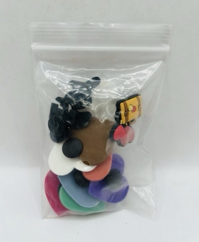 10pc Shoe Charms For Crocs Multi Color Large Hearts Travel Airplane Charms NEW - Picture 5 of 5