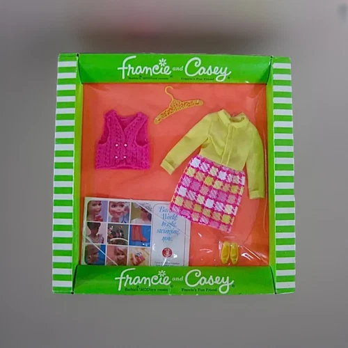 Vintage Barbie 1969 Francie Casey Twiggy Vested Interest Fashion 1224 NRFB