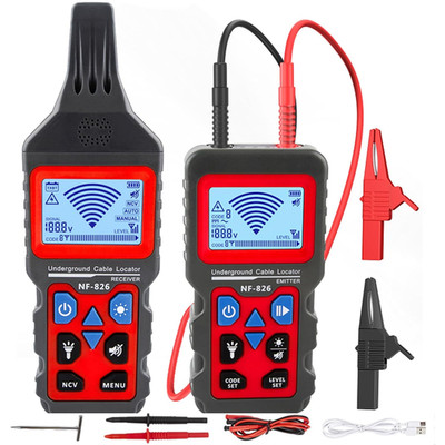 NOYAFA NF-826 Underground Cable Locator Wire Tracker, Wand- Und Unterirdischer R