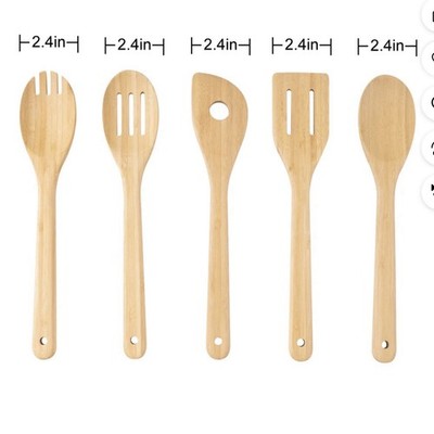Tools Set (4.6) 863 Mainstays 5pk Bamboo Spoons for Cooking Kitchen Essentials