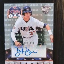 2015 Panini Stars & Stripes Longevity Tyler Naquin Auto #98 206/299