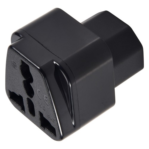 Adaptateur Secteur IEC320 C14 Vers C7 – Connecteur De Conversion 3 Broches, Noir