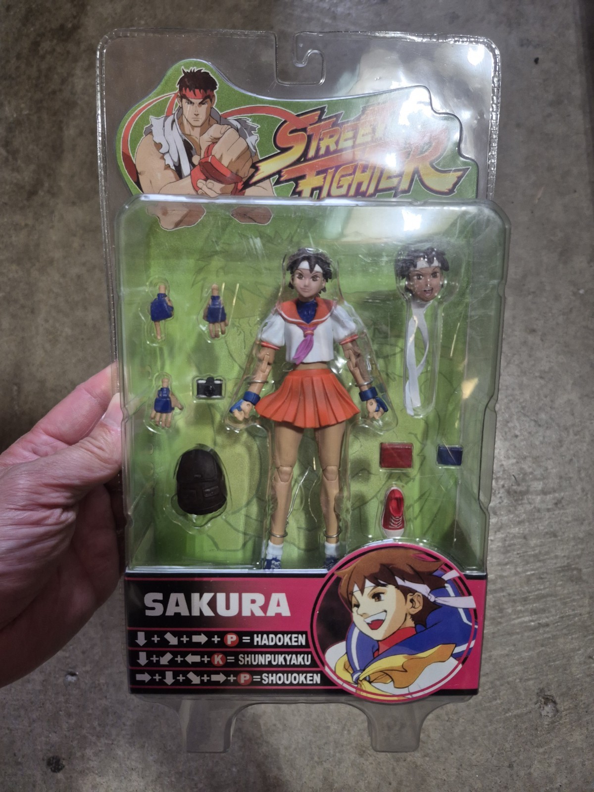 Sakura Street Fighter New Sota Toys Orange Variant