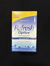 Refresh Optive Lubricant Eye Drops - 60 Vials Exp: 05/2026