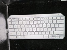  Logitech MX Keys Mini Wireless Keyboard Pale Gray  USED AS IS IN PICTURE 
