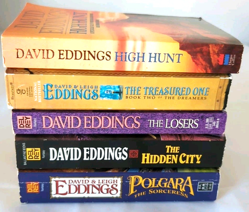 Lot (5) David/Leigh Eddings Hidden City Polgara Sorceress PB Fantasy Del Rey - Foto 3 di 8