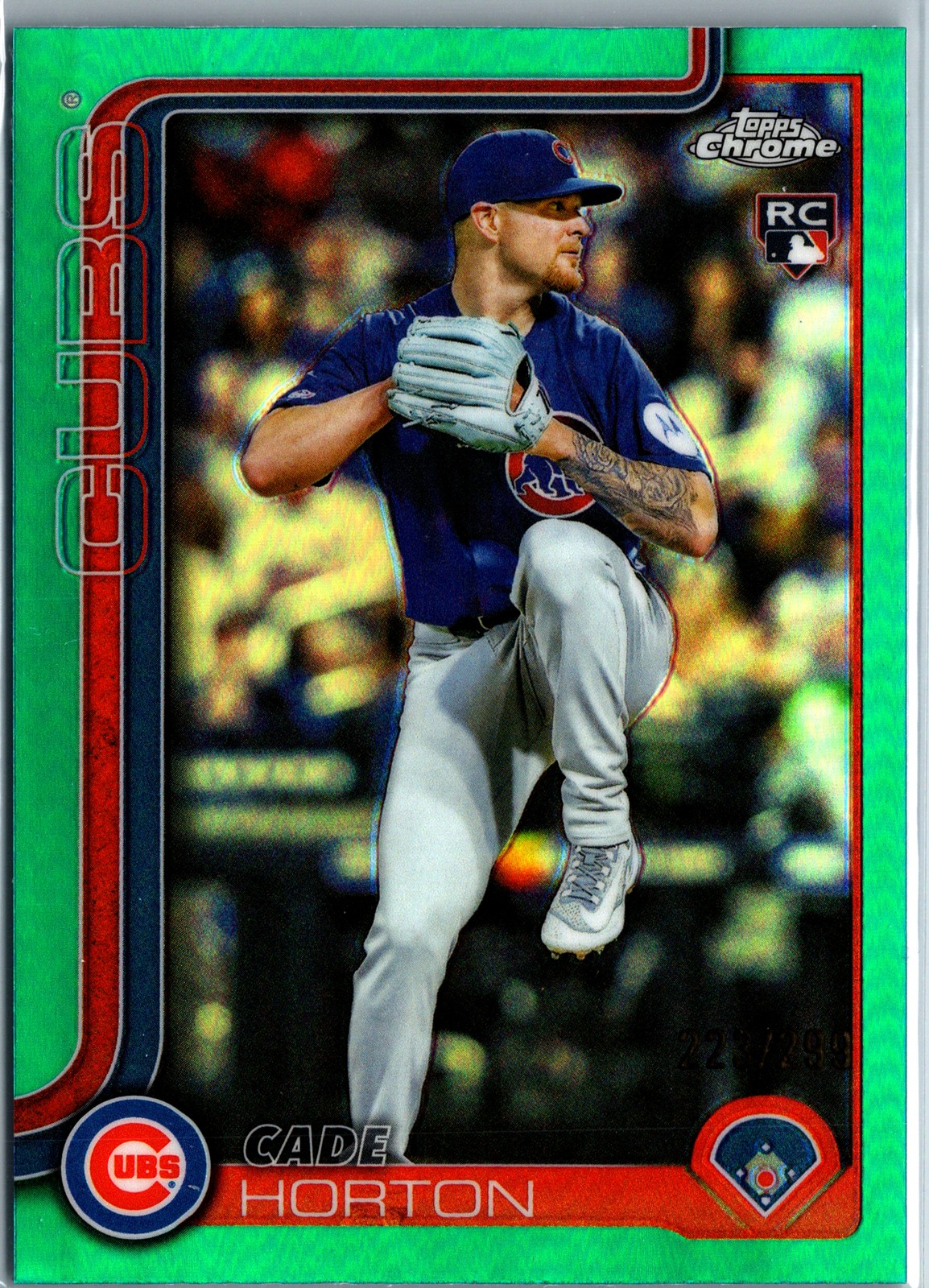 2025 Topps Chrome Update #USC63 Cade Horton Teal Refractors #/299