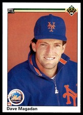 Dave Magadan 1990 Upper Deck #243 Mets MLB READ FREE SHIPPING AutographDen