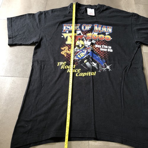 T-shirt maglietta Isle Of Man TT Top Moto Racing 2000 The Road Race Capital Schimmel - Foto 4 di 7