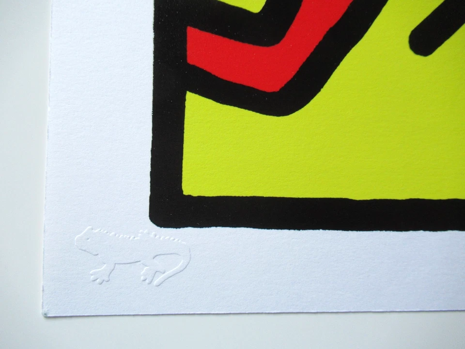 KEITH HARING: Aus Pop Shop, Siebdruck, Original signiert von 1989 mit Expertise - Bild 3 von 4