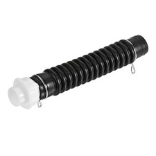 Flexible Drain Hose 32mm OD 255mm Length Kitchen Sink Extension Pipe Black