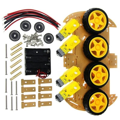 Robotics 4WD Chassis Kit mit Speed Encoder für Arduino für DIY Projekte
