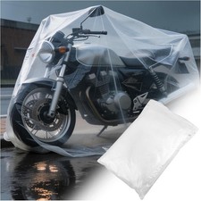 5PCS 98.42 47.24 Inch Motorcycle Cover Waterproof Outdoor,Disposable