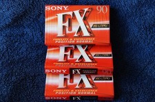 3 Stück Sony FX 90 MC Kassette / OVP / Typ I 1 / NEU /