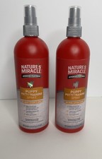 Natures Miracle Puppy Potty Training Spray Advanced Platinum 2 16oz Bottles New