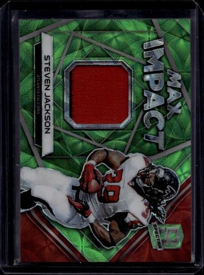 2019 Panini Spectra #MI-50 Steven Jackson Max Impact Neon Green #/25
