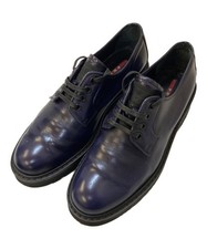PRADA Lace-up Dress Shoes EU 36 US 6 Leather Navy Authentic