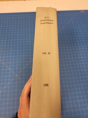 Acta Orthopaedica Scandinavica Vol 62 1991 Hardcover Medical Journal Orthopedics