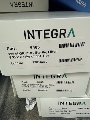 Promo Integra 6465 (4 Pack) 125uL Sterl, Filt 5 XYZ Rack of 384 Tips