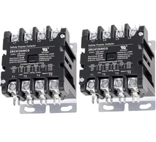 2 Definite Purpose  Contactor 40 Amp 120VAC Coil Air Conditioners  ZRC412040CG