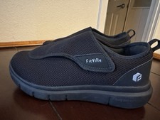 FitVille Women's Sz 10 Extra Wide V2 Easy Top Wings Diabetic Orthopedic Shoes