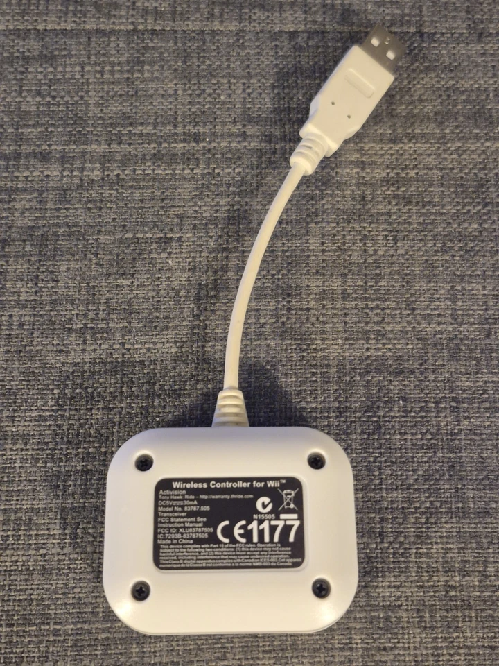 Tony Hawk Ride Wii Wireless Controller USB Dongle Receiver OEM Genuine - Image 2 of 2