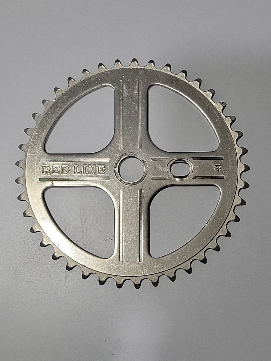 vintage an•an no.41 old school Redline 401 3 piece crank Bubble font sprocket bmx bike