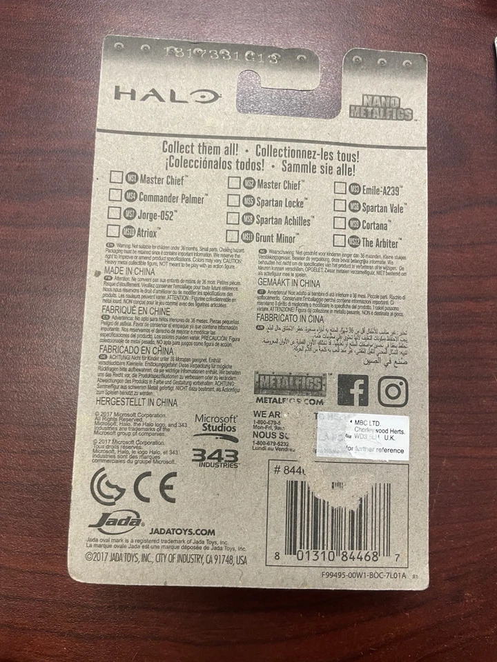 Lote de 3 figuras metálicas Halo Nano 2017 Spartan Aquiles, The Arbiter, Jorge-052  Foto 4 de 4