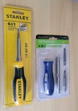 Combination Stanley 6 In 1 / Pittsburgh 4 In 1 Screwdriver Set