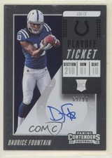 2018 Panini Contenders Rookie RPS Playoff Ticket 69/99 Daurice Fountain Auto 0bk