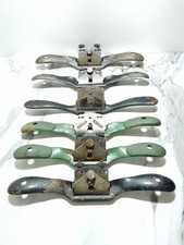 6PCS VINTAGE SPOKE SHAVE SPOKESHAVE CURVED FLAT RECORD STANLEY 151 REF8727