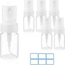 6 Pack 5ml Mini Perfume Spray Bottles Refillable Atomizer Travel Fine Mist Empty